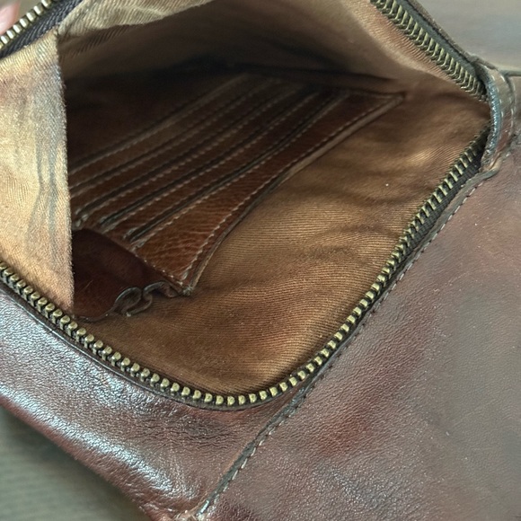 Bed Stu AIKEN Rustic Teak Leather Crossbody Bag NWOT - Picture 4 of 7